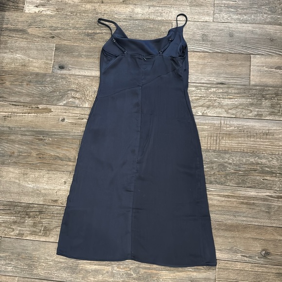 SHEIN D&M split thigh cowl neck satin midi cami dress - Picture 2 of 3